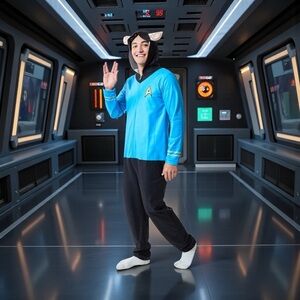 🖖 Live Long & Lounge! Spock Union Suit | XL | Star Trek Cozy Gear